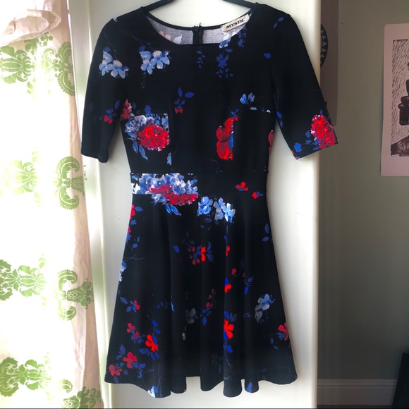 Mystic Dresses & Skirts - Black Pink/Blue Floral {Mystic} Dress Spring